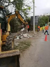 Campaña de aseo y limpieza de residuos sólidos por la ribera del río Fonce