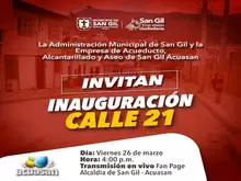 Invitación Inauguración Calle 21