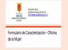 Formulario de Caracterización - Oficina de la Mujer