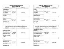 Cronograma de la Campaña No sea Mugre con San Gil