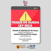 Toque de Queda y Ley Seca