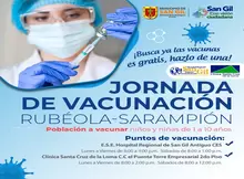 Jornada de Vacunación Rubéola - Sarampión