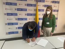 Convenio firmado para la pavimentación de la vía José Antonio Galán del Municipio de San Gil