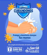 Estamos Cuidándonos - Protege y Desinfecta siempre tus manos