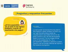 Beneficiarios del Programa Ingreso Solidario