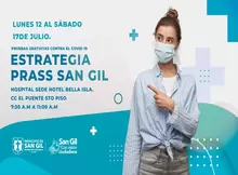 Del 12 al 17 de julio pruebas gratuitas contra el Covid-19 en San Gil