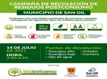 Campaña de Recolección de residuos postconsumo Municipio de San Gil