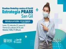 Pruebas gratuitas contra el Covid Estrategia PRASS San Gil