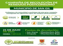 Campaña de recolección de residuos postconsumo San Gil
