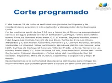 Corte programado