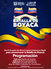 Programación conmemoración de la Batalla de Boyacá