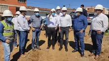 Visita del Gobernador de Santander, Mauricio Aguilar Hurtado y Secretario de Salud