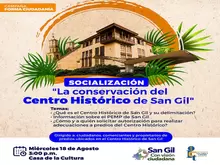 Socialización La conservación del Centro Histórico de San Gil