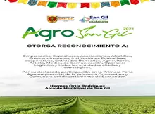 Reconocimientos que otorga AgroSanGil 2021