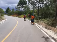 Mantenimiento a la vía que conduce al Aeropuerto Los Pozos de San Gil