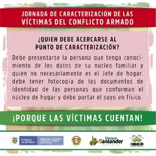 Jornada de Caracterización de las Víctimas del Conflicto Armado