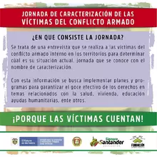 Jornada de Caracterización de las Víctimas del Conflicto Armado