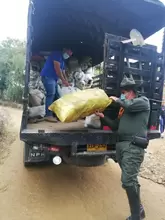 Se realizó recolección de residuos en la ruta del Sector Rural de las Veredas