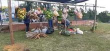 Participación de las fiestas tradicionales y patronales de San Isidro en la Vereda la Laja