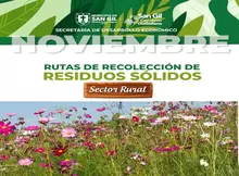 Rutas de recolección de residuos sólidos noviembre