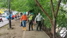 Jornada más de aseo y limpieza en el malecón de San Gil