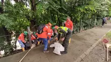 Jornada más de aseo y limpieza en el malecón de San Gil