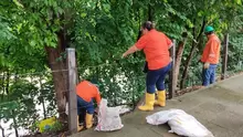 Jornada más de aseo y limpieza en el malecón de San Gil