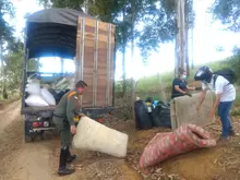 Ruta de recolección de residuos sólidos en la zona rural del Municipio
