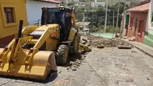Trabajo de Alcantarillado y Reposición de pavimentación