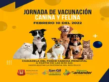 Jornada de Vacunación Canina y Felina febrero 10 de 2022