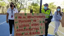 Mensaje en el día internacional en contra del reclutamiento de niñas