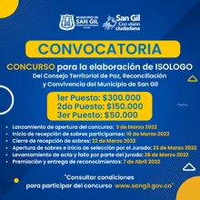 Convocatoria Concurso para la elaboración de Isologo del Consejo Territorial de Paz, Reconciliación y Convivencia del Municipio de San Gil