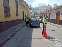 Control y verificación de documentos a conductores y socialización frente al día sin Carro y sin Moto