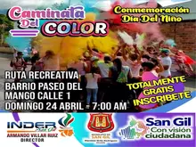 Caminata del Color conmemoración Día del Niño