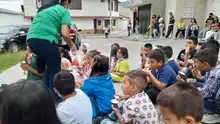 Tarde de integración con los niños del sector el Bosque