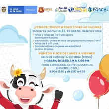 Busca ya las vacunas, es gratis, hazlo de una