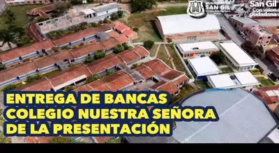 Entrega de bancas colegio la presentación