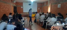 Se dialogó con estudiantes en temas de violencia intrafamiliar, buen uso de las redes sociales y SRPA