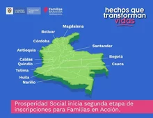 Prosperidad Social inicia segunda etapa de inscripciones para Familias en Acción