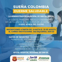 Sueña Colombia, Duerme saludable