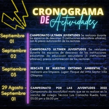 Cronograma Semana de la Juventud