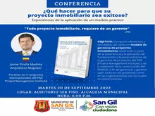 Conferencia Qué hacer para que su proyecto inmobiliario sea exitoso