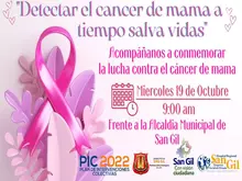 Acompañanos a conmemorar la lucha contra el cáncer de mama