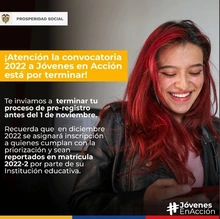 Quinta jornada de entrega de incentivos del programa Jóvenes en Acción