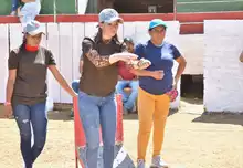 Minitejo y bolo fueron los juegos autóctonos que disfrutaron nuestra comunidad del sector rural
