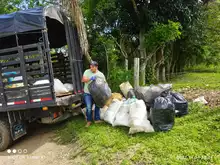 Jornada de recolección de residuos sólidos del sector rural