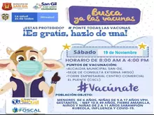 Busca ya las vacunas, Es gratis, hazlo de una