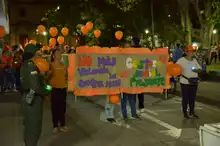 Se realizó la marcha Naranja