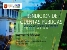 Invitación Rendición de Cuentas Públicas San Gil Con Visión Ciudadana 2022