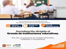 Socialización del PBOT dirigo al Gremio de Instituciones Educativas